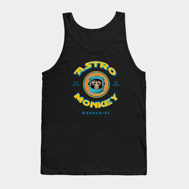 Astro Monkey Moonshine Tank Top by Fuckinuts